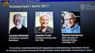 Chemistry Nobel awarded to Jacques Dubochet, Joachim Frank, and Richard Henderson