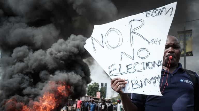Kenya opposition vows to defy protest ban amid election crisis