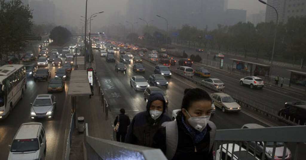 The future seems blurred through smog and dust