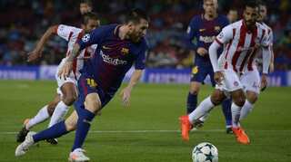 Champions League: Messi joins 100-goal club as Barcelona beat Olympiakos