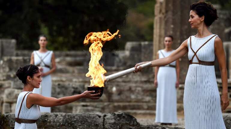 The fire
