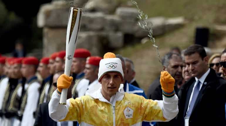 Greek torchbearer