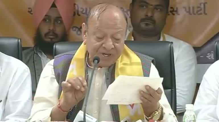 Shankersinh Vaghela allies with All India Hindustan Congress Party