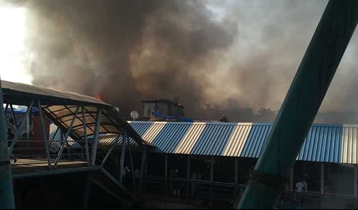 Fire outside Mumbai's Bandra station brought under control
