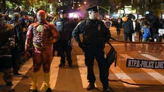 New York attack 'ruins' Halloween for nervous families
