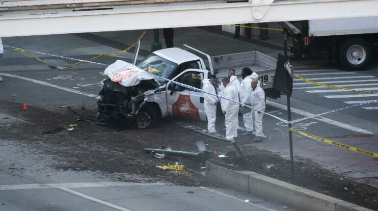 Truck kills 8 on New York bike path in US' deadliest attack since 9/11