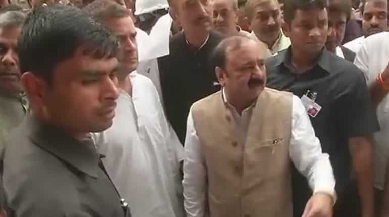 Rahul Gandhi visits NTPC plant, demands investigation in boiler explosion