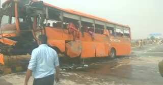 1 dead, 45 injured in Yamuna Expressway bus accident