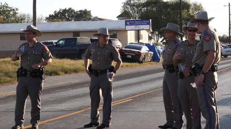 Texas church shooter was dressed all in black, had assault rifle