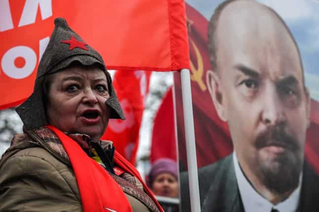 Muted Russian Revolution celebrations