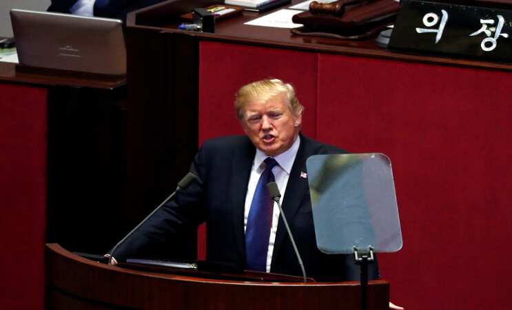 North Korea a 'cruel dictatorship' says Trump in Seoul
