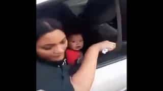 Watch: Mumbai cop tow car with sick woman breastfeeding baby