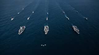 US, Japan and South Korea start 'first-of-its-kind' naval drill