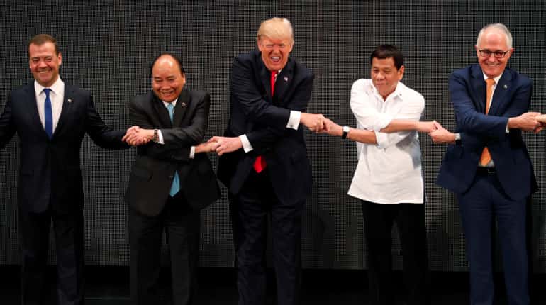 ASEAN: Trump meets Japan, Australia leaders; discusses trade, North Korea threat