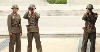 North Korean soldier shot while defecting to South