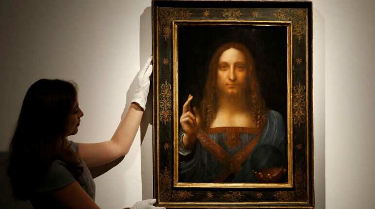 Da Vinci portrait of Christ sells for record $450.3 mln in New York