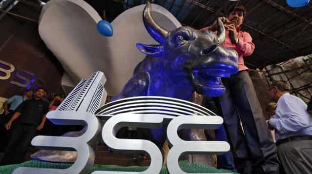 Sensex surges over 400 points after Moody's India upgrade Sensex surges over 400 points after Moody's India upgrade