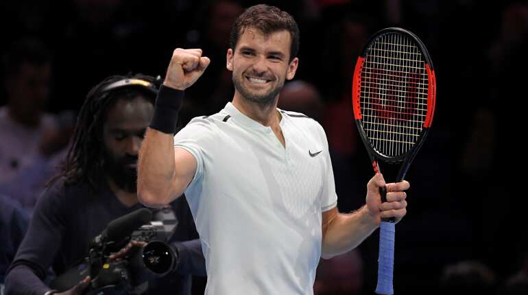 Tennis: Dimitrov snaps Sock jinx, rises to world number three
