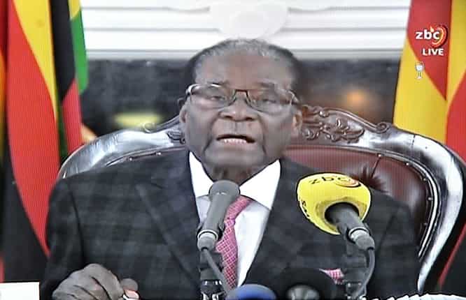 Defiant Mugabe refuses to step down in TV speech Defiant Mugabe refuses to step down in TV speech