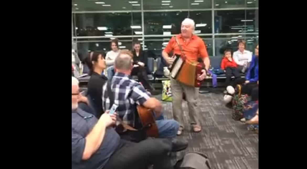 Watch: Passengers sing and dance at Canada airport after flight gets delayed Watch: Passengers sing and dance at Canada airport after flight gets delayed