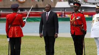 Kenyan President Uhuru Kenyatta sworn-in for a second five-year term in front of a rapturous crowd