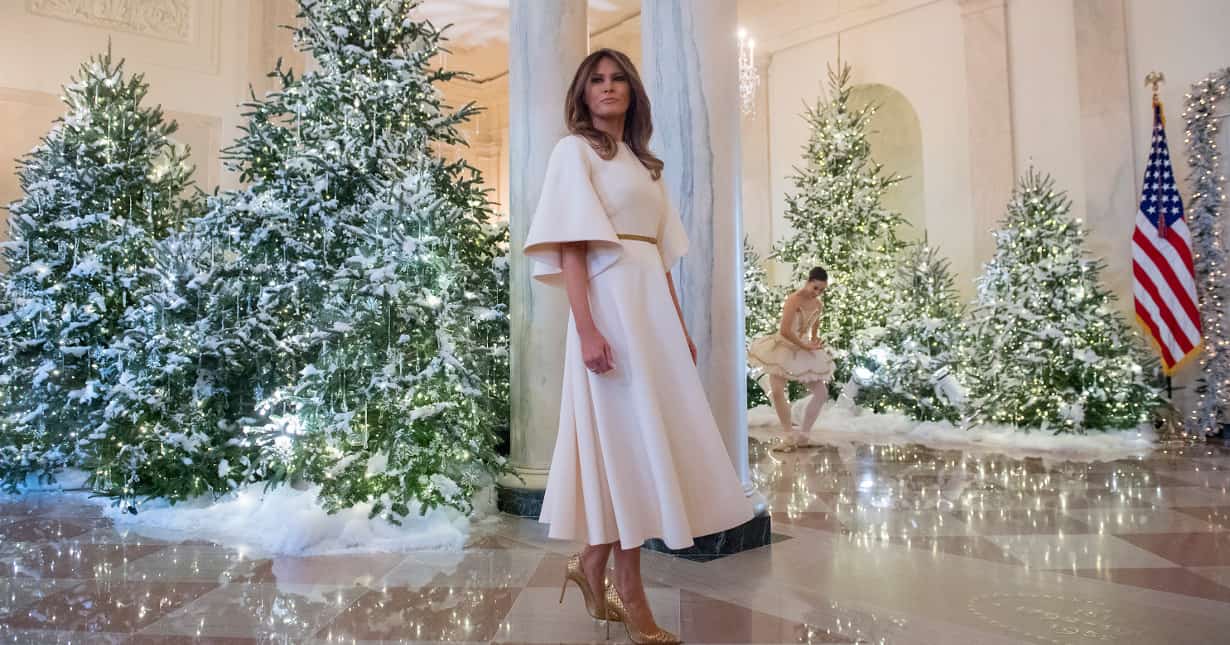 Melania Trump tweets about White House tennis pavilion as US battles coronavirus 