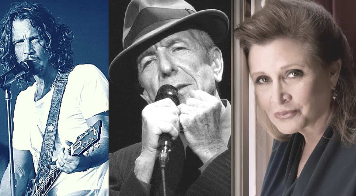 Carrie Fisher, Leonard Cohen and others nominated for posthumous Grammy