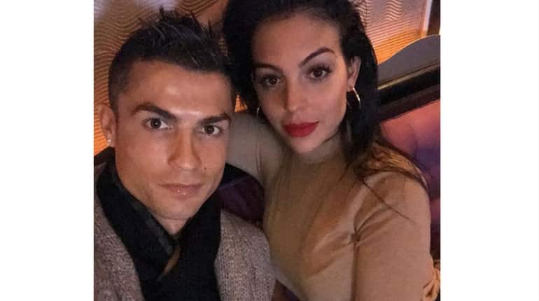 Ronaldo with his girlfriend