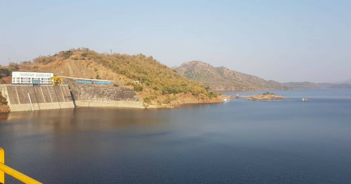 Green submerged hills