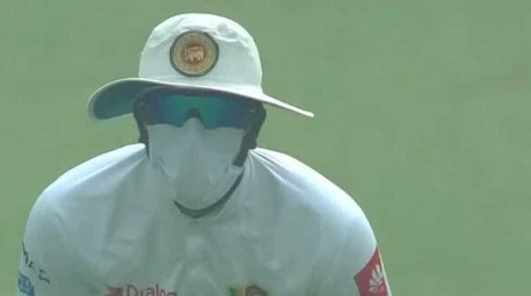 3rd Test: Pollution halts play three times, Lanka players wear masks while fielding