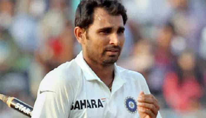 Delhi Test match: After Lakmal, Indian paceman Mohammed Shami vomits on field Delhi Test match: After Lakmal, Indian paceman Mohammed Shami vomits on field
