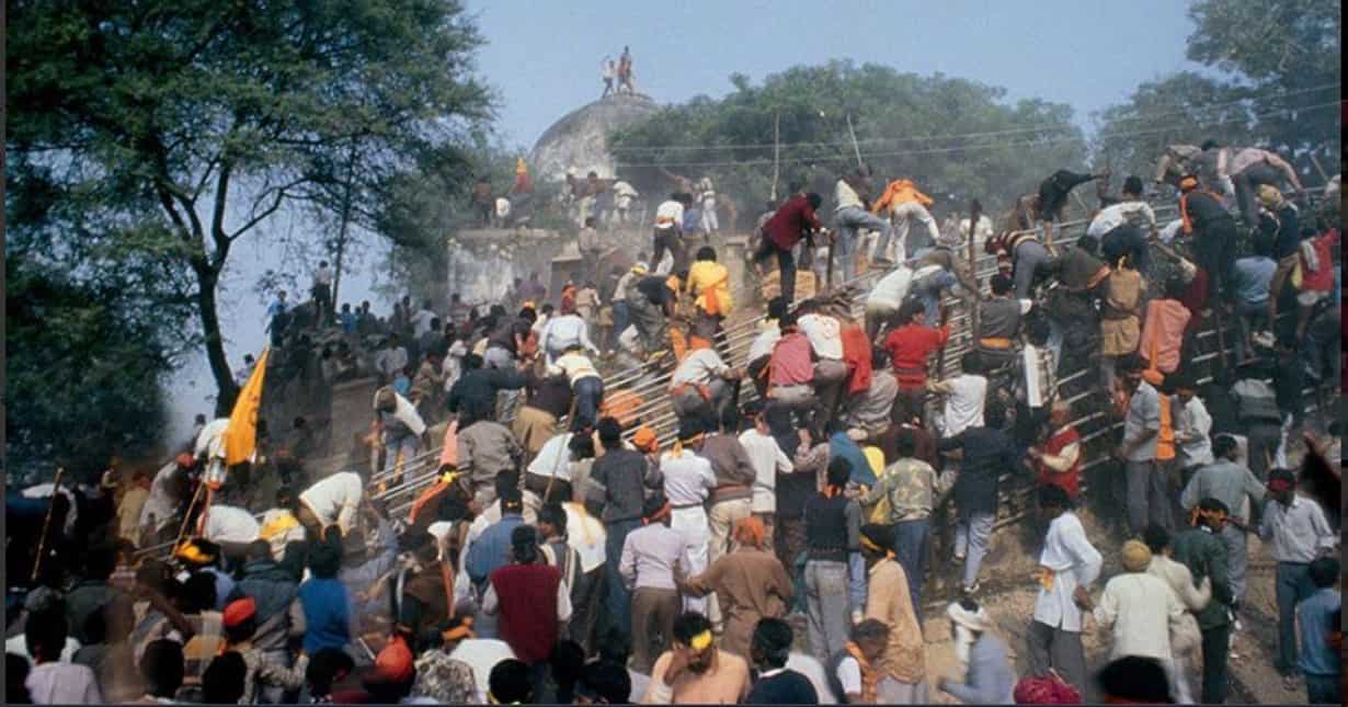 Demolition occurred after political rally