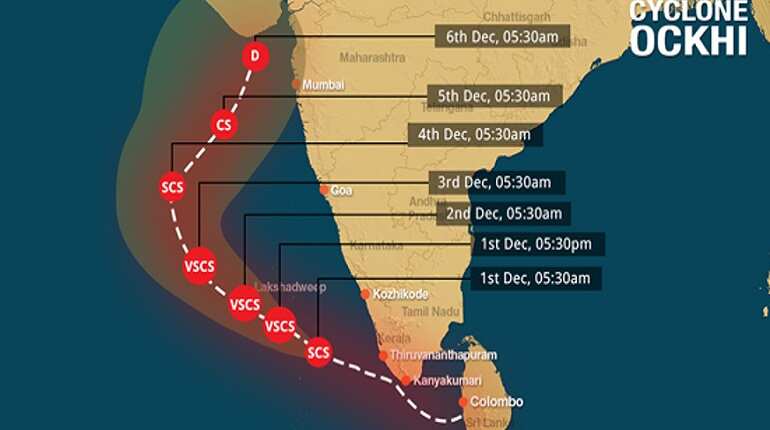 PM Modi to visit Cyclone Ockhi-affected areas Tuesday PM Modi to visit Cyclone Ockhi-affected areas Tuesday