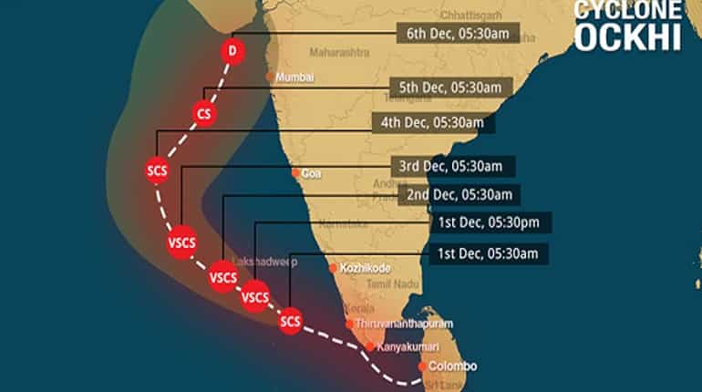 PM Modi to visit Cyclone Ockhi-affected areas Tuesday