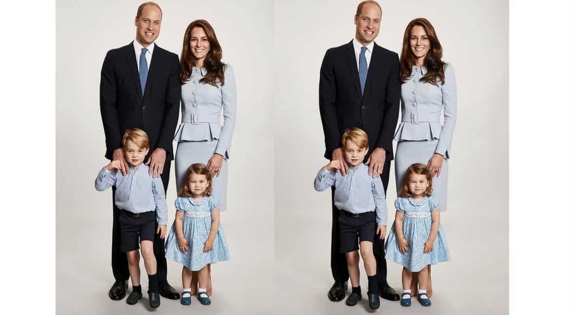 Prince William and Kate release Christmas card and it's adorable
