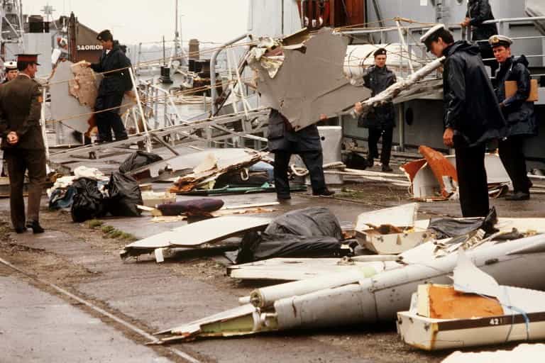 Debris from an Air India Boeing 747
