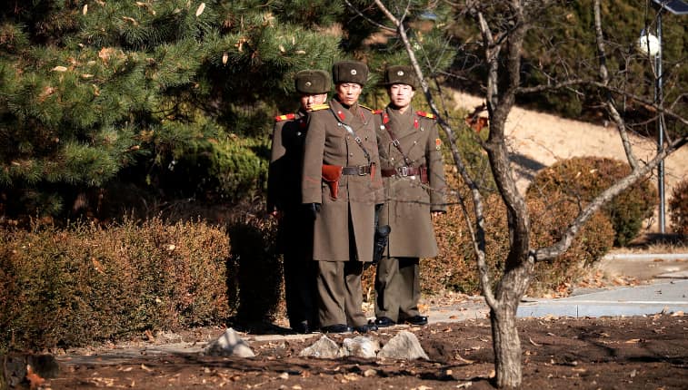 South Korean army fires warning shots after North Korean soldier defects across DMZ South Korean army fires warning shots after North Korean soldier defects across DMZ