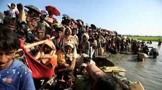 Rohingya refugee boat restocks after storm in southern Thailand