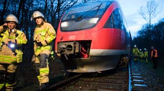 Gusts derail Swiss train, storms hit Dutch air traffic