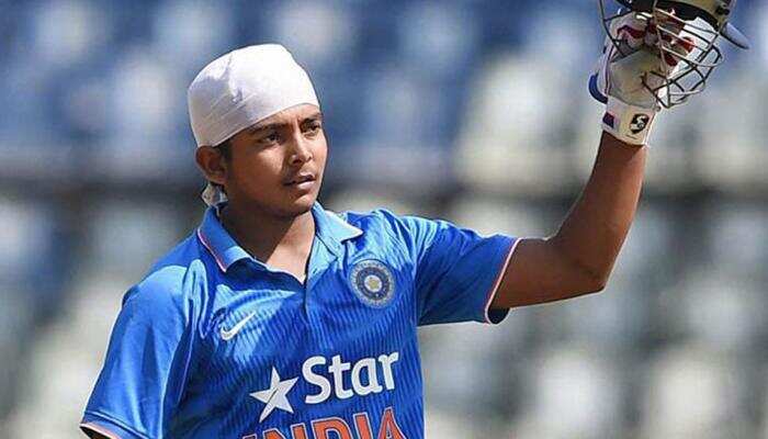 U-19 World Cup: Prithvi Shaw hits 94 as top-order fires India to 328/7 against Aussies