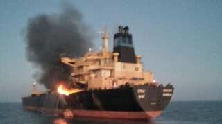 Oil tanker catches fire off Gujarat coast, Indian coast guard rescues crew