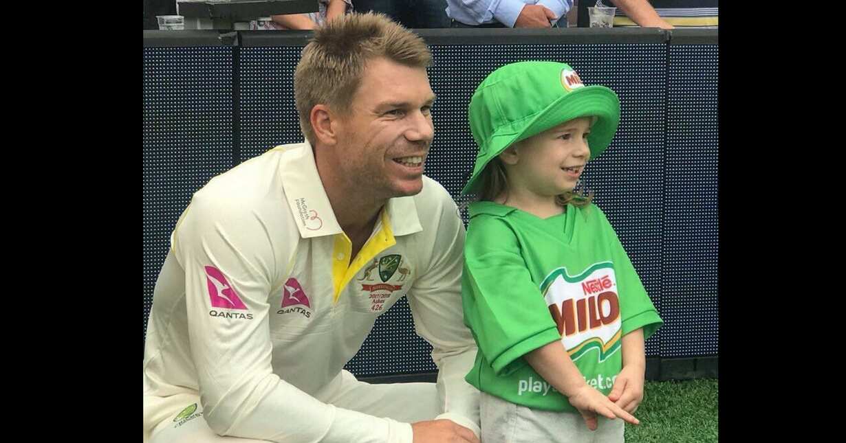 Watch: David Warner's daughter cheering for England Watch: David Warner's daughter cheering for England