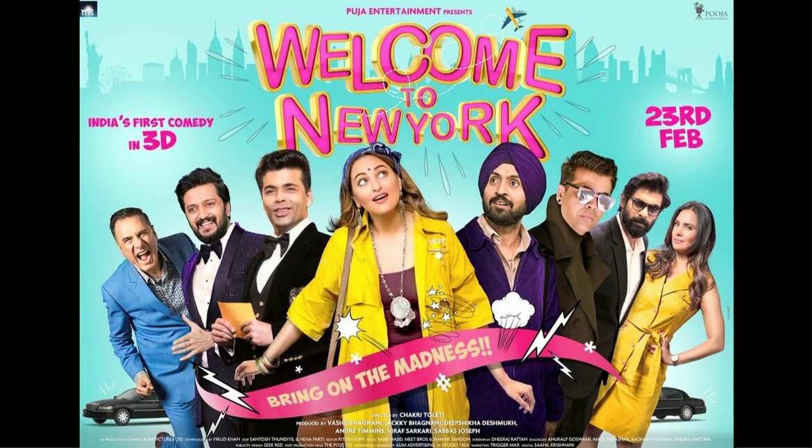 'Welcome to New York' poster: Sonakshi, KJo, Diljit to star in a laughing riot 'Welcome to New York' poster: Sonakshi, KJo, Diljit to star in a laughing riot