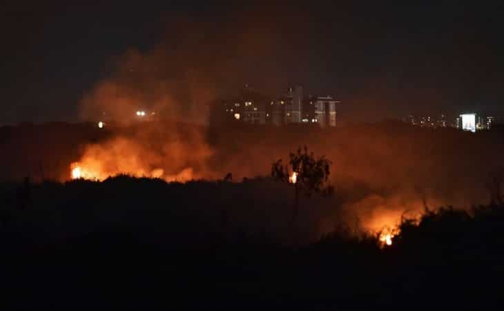 Cooling operations underway after fire at Bengaluru's Bellandur Lake Cooling operations underway after fire at Bengaluru's Bellandur Lake