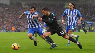 Hazard nets double as Chelsea ease to victory at Brighton