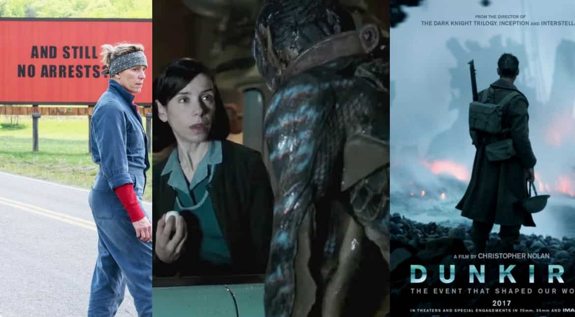2018 Oscar nominations: 'Shape of Water' leads with 13, 'Dunkirk', 'Three Billboards' follow