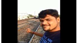 Video: Hyderabad man run over by train while taking selfie