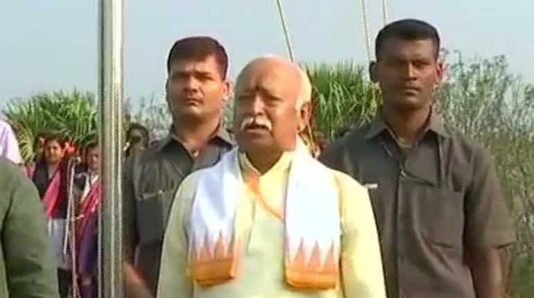 RSS chief gets around Kerala government's order, hoists tricolour at Sangh-run school