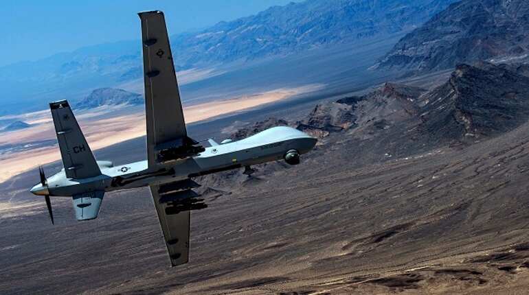 American military drone shot down in international airspace by Iranian missile: US Official American military drone shot down in international airspace by Iranian missile: US Official