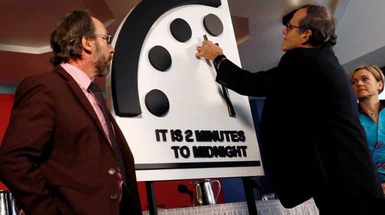 'Doomsday Clock' closest to midnight since Cold War over nuclear threat